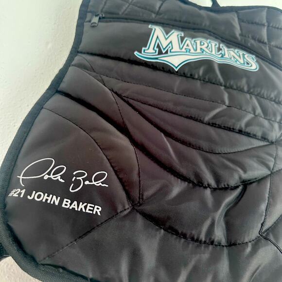 RARE SGA #21 JOHN BAKER Chest Protector BACKPACK Bookbag Florida / Miami Marlins - Picture 3 of 10